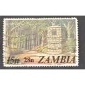 Zambia 1979 Previous Issued Stamps Surcharged (1975) 15n used