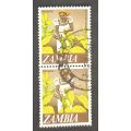 Zambia.1968, 16 Jan. Decimal Currency Local Motifs. 10n pair used