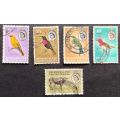 Bechuanaland Protectorate 1961 Birds and Local Motifs part set used