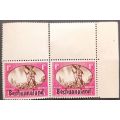 Bechuanaland Protectorate 1945 South Africa Postage Stamps Overprinted 1d pair MNH