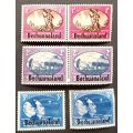 Bechuanaland Protectorate 1945 South Africa Postage Stamps Overprinted set MNH