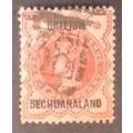Bechuanaland Protectorate 1889 British Bechuanaland Stamp Overp `PROTECTORATE` and Surch 4d used