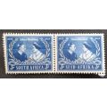 Union of South Africa 1948 Royal Silver Wedding 3d Pair MNH
