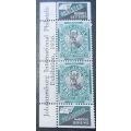 Union of SA  1936 1/2d part stamps from a JIPEX sheet Hinged mint