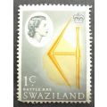 Swaziland 1962 Queen Elizabeth II - Local Motifs 1c unused slight hinge scar (Perf not damaged)