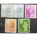Scotland 1984 Queen Elizabeth II - New Values & Color 13,17,22 & 31P used