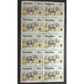 Namibia 1993 Namibia Nature Foundation - Rare and Endangered Species 45c Block of 10 used