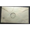 Uganda, Kenya Tanganyika  1938 10c pair on envelope