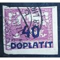 Czechoslovakia 1922 overprinted 49 Doplatit Postage Due used