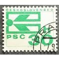 Czechoslovakia 1976 Coil Stamps - Postal Code Campaign 30H used