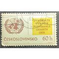 Czechoslovakia 1965 U.N. Commemoration and International Co-operation Year 60h used