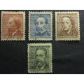 Czechoslovakia 1962 Cultural Celebrities and Anniversaries 10, 20, 30h & 1.6Kc used