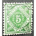 Wurttemberg 1916 5 Pf Dienstmarken used