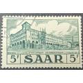 Saar 1952 Local Motives 5Fr used