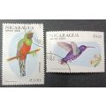 Nicaragua 1981 Airmail - Birds 30. November 3 & 4 Cord used