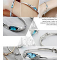 New fashion silver plated crystal bangle