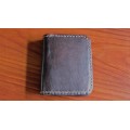 Genuine Leather Bi-fold Men's Card Wallet With Coin Pocket