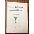 Kos vir die Kenner deur C Louis Leipoldt. Skaars eerste 1933-uitgawe. Goeie toestand. 486 pp.
