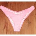 girls female ladies women`s Cheeky high hip baby pink bikini bottoms medium / large