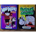 2x mind boggling puzzles galore books Dennis & Gnasher by Beano comic books kids children youngsters