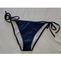 Bright reef navy blue bikini bottoms large