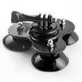 Triple Suction Cup Mount With Screw For GoPro Hero 1 2 3 4 5 SJCAM Sports camera