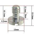 1/4` Stainless Steel Flat Head Screw for Camera / Tripod / QR Plate