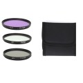 52mm 3-filter set  (CPL, UV, FLD, Filter Case)