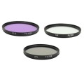 55mm 3-filter set  (CPL, UV, FLD, Filter Case)