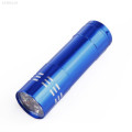 Aluminum Violet 9LED Light UV Torch (BLUE)