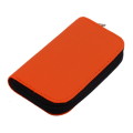 SDHC MMC CF Micro SD Memory Card Storage Case Carrying Pouch Holder Wallet (Orange)