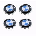 4x 68mm Replacement Hub Wheel Centre Caps for BMW (Blue, Black & White)