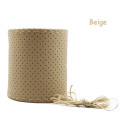 BEIGE PU Leather Car Auto Steering Wheel Cover 38cm Non-Slip With Needles and Thread