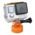 Plastic Bottle Cap Mount Tripod Adapter Holder For GOPRO HERO5 4 3 2 1 SJCAM (Orange)
