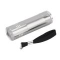 Aluminum 9 LED Torch (SILVER)