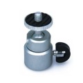 Mini 1/8` 360 Swivel Ball Head Screw Tripod DSLR Ballhead Stand For Camera (Silver)