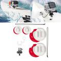 GoPro Surfboard SUP Kayak Mount Kit Tether Locking FCS Plug Kit Action Camera