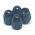 Black Aluminium Valve Caps (Set of 4)