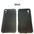 PVC Cover plus Tempered Glass Screen Protector for iPhone RX (Black)