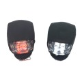 LED SILICONE MOUNTAIN BIKE BICYCLE FRONT & REAR LIGHTS SET