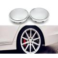 2x Chrome Plastic Wheel centre Cap Bases (without branding / stickers): 65 / 56 mm