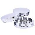 4x Wheel centre Cap Bases (without branding / stickers): 56 / 51 mm (Chrome)