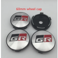 4x 60mm Aluminium & Plastic Wheel Centre Cap for Toyota GR (Silver)