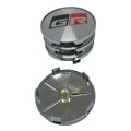4x 68mm Aluminium & Plastic Wheel Centre Cap for Toyota GR (Silver)