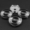 4x 60mm Replacement Hub Wheel Centre Caps for Opel (Black)