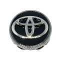 4x 62mm Wheel Centre Caps for TOYOTA Corolla Vios Reiz YARIS CAMRY AURION RAV4 (BLACK)