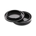 Unbranded Generic Body Cap and Lens rear Cap for Canon EOS-M