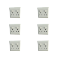 SR Double Socket 4x4 - Pack of 6