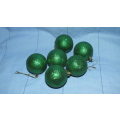 Christmas Tree Decorations - Baubles Set of 6 - Green