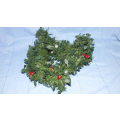 Christmas Tree Decoration - Green Leaves String With Berries